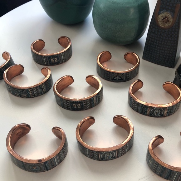 Datura Art Handmade Global Artisans Copper Cuffs - Picture 13 of 14